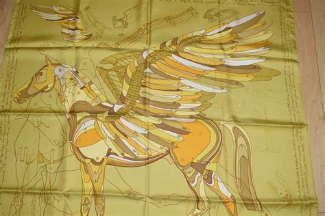 le pegase hermes scarf ebay|Hermes Scarf Le Pegase by Christian Renonciat Silk 90x90 .